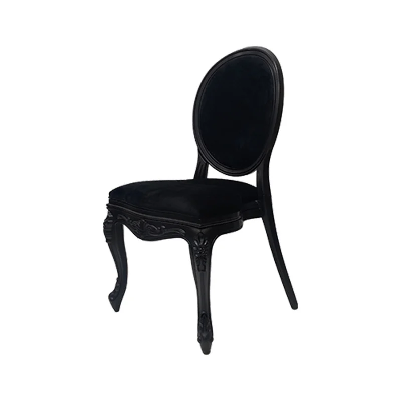 

Modern simple plastic integrated soft bag chair, commercial hotel living room banquet restaurant stackable dining chair