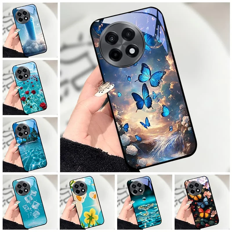 حافظة من الزجاج المقسى لهاتف Oneplus 13 Pro 5G غطاء خلفي صلب لهاتف Oneplus Ace 5 Pro Capa Cartoon لهاتف Oneplus 13 Nord 4 Fundas #1