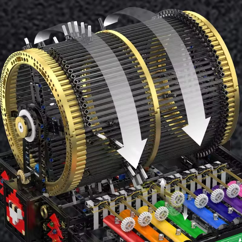 Techniczna Pozytywka DIY Zabawki Pozytywka Mould King 10170 Model Klocki Konstrukcyjne Puzzle Klocki Kreatywne Prezenty Świąteczne dla Dzieci