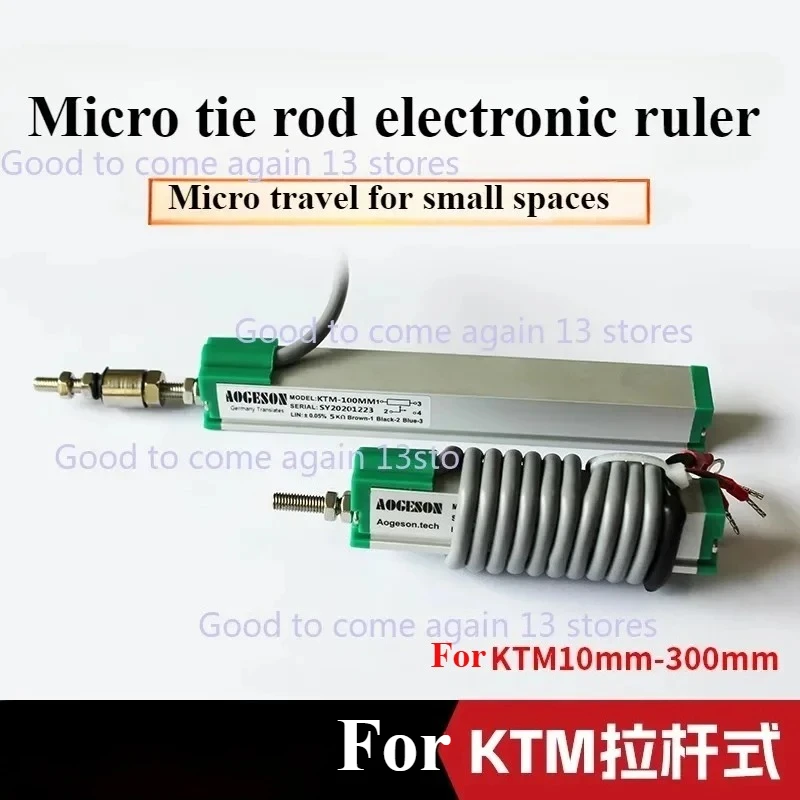 

Micro KTR 10 25 50 75 300mm Linear Displacement Sensor Reset Electronic Ruler Miniature Spring Displacement Transducer