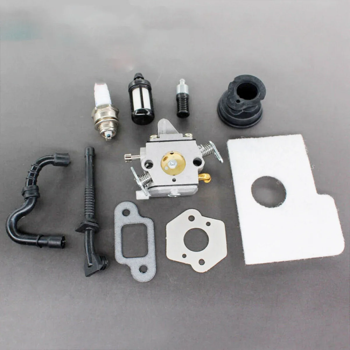 Carburetor Carb For MS170 MS180 017 018 Chainsaw Air Filter Fuel Oil Line Muffler Gasket Intake Manifold Spark Plug