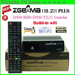 [Genuine] Newest arrival Zgemma H8.2H Plus Linux Enigma2 Build-in wifi DVB-S2X+DVB-T2/C H2.65 4K Best Digital Satellite Receiver