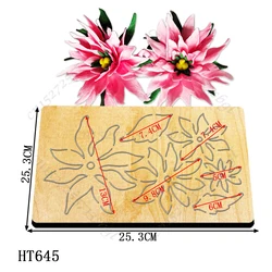 wykrojniki do kwiatów - nowe wykrojniki i formy drewniane, HT645 Nadaje się do zwykłych maszyn do wycinania na rynku.