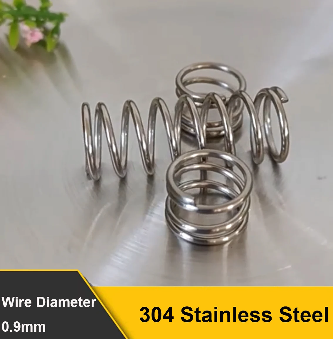 304 Stainless Steel Mini Compression Spring Wire Diameter 0.9mm OD 5-16mm Shock Absorption Pressure Coil Spring For Machinery