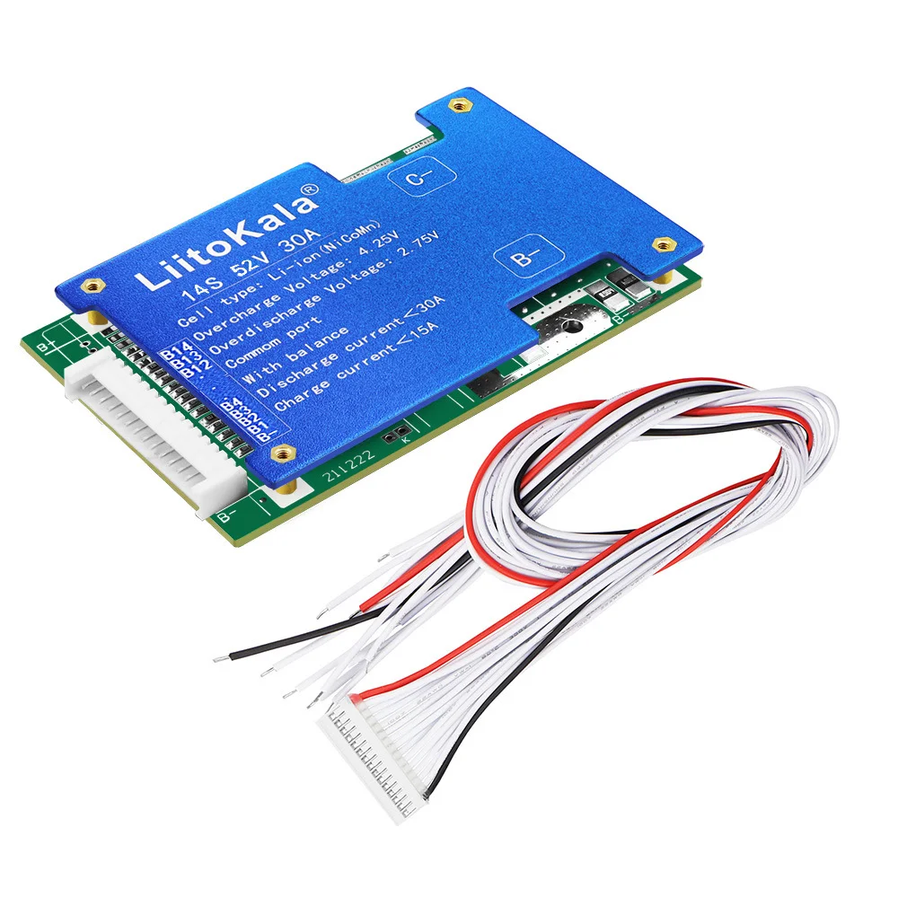 LiitoKala 14S-52V30A 14 سلسلة 52 فولت لوحة حماية البطارية #5