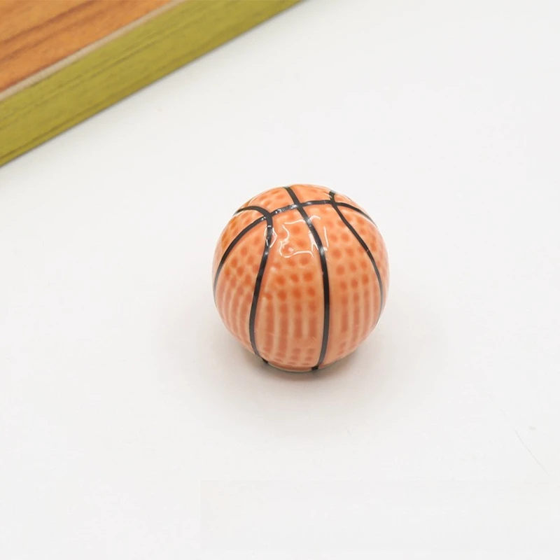 Basketball Football Cartoon Cabinet Handle Ceramic Knob for Wardrobe Drawer Display Case