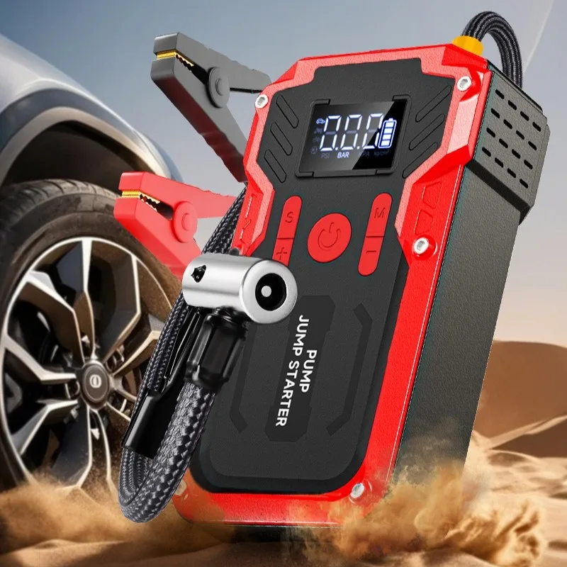 

With Air Pump Car Starter Power Supply 12V 1200A Car Emergency Start Power Supply Intelligent Inflation Quick Air Replenishment