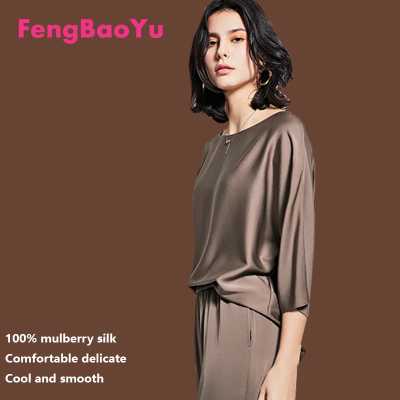 

100% Silk Women's T-shirt - Smooth lustrous, bright stylish top, elegant fashionable garment, soft, delicate lightweight.