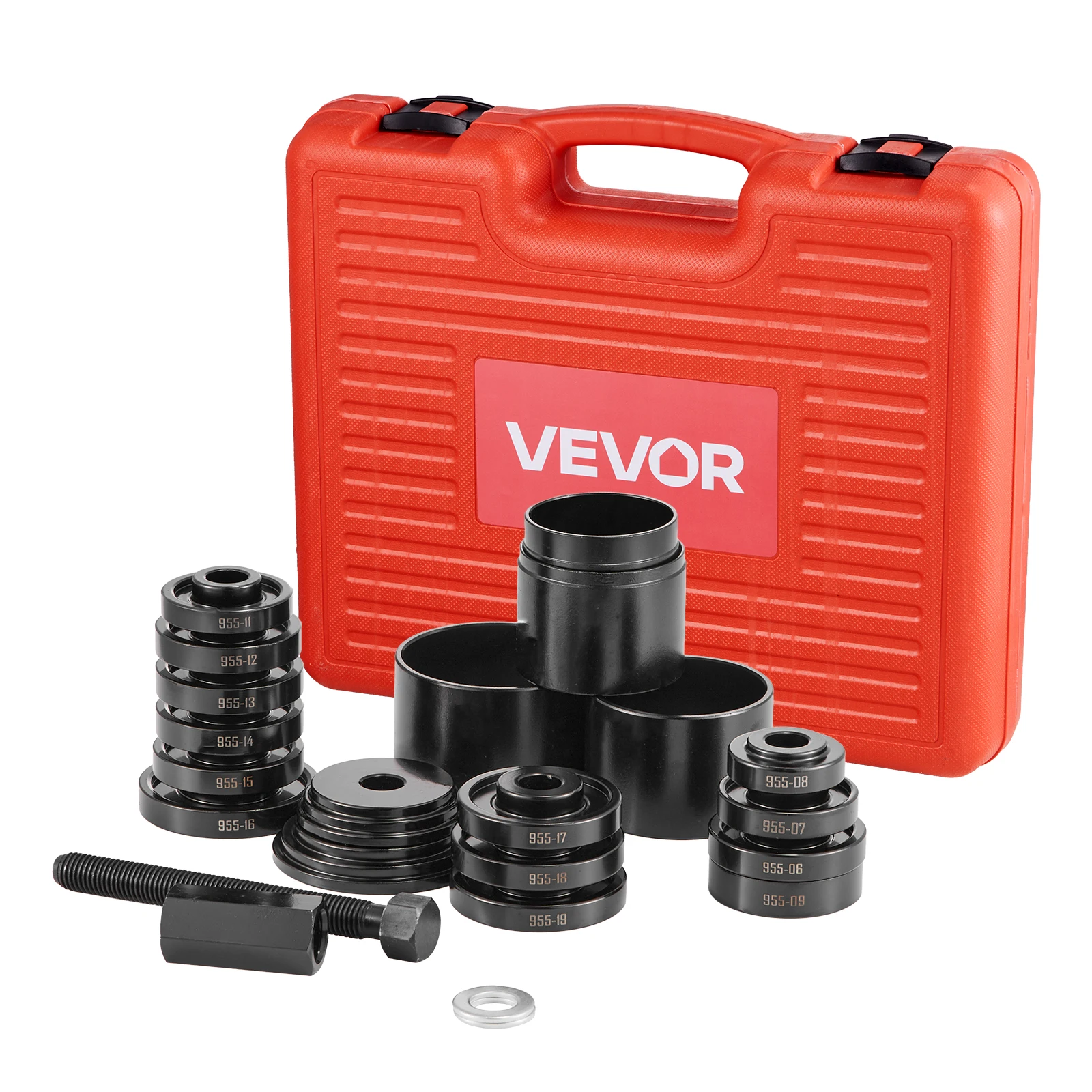 VEVOR Wheel Bearing Press Kit 23 PCS for Bearing Removal and Installation Wheel Bearing Tool with Screw Bushings Plates Case