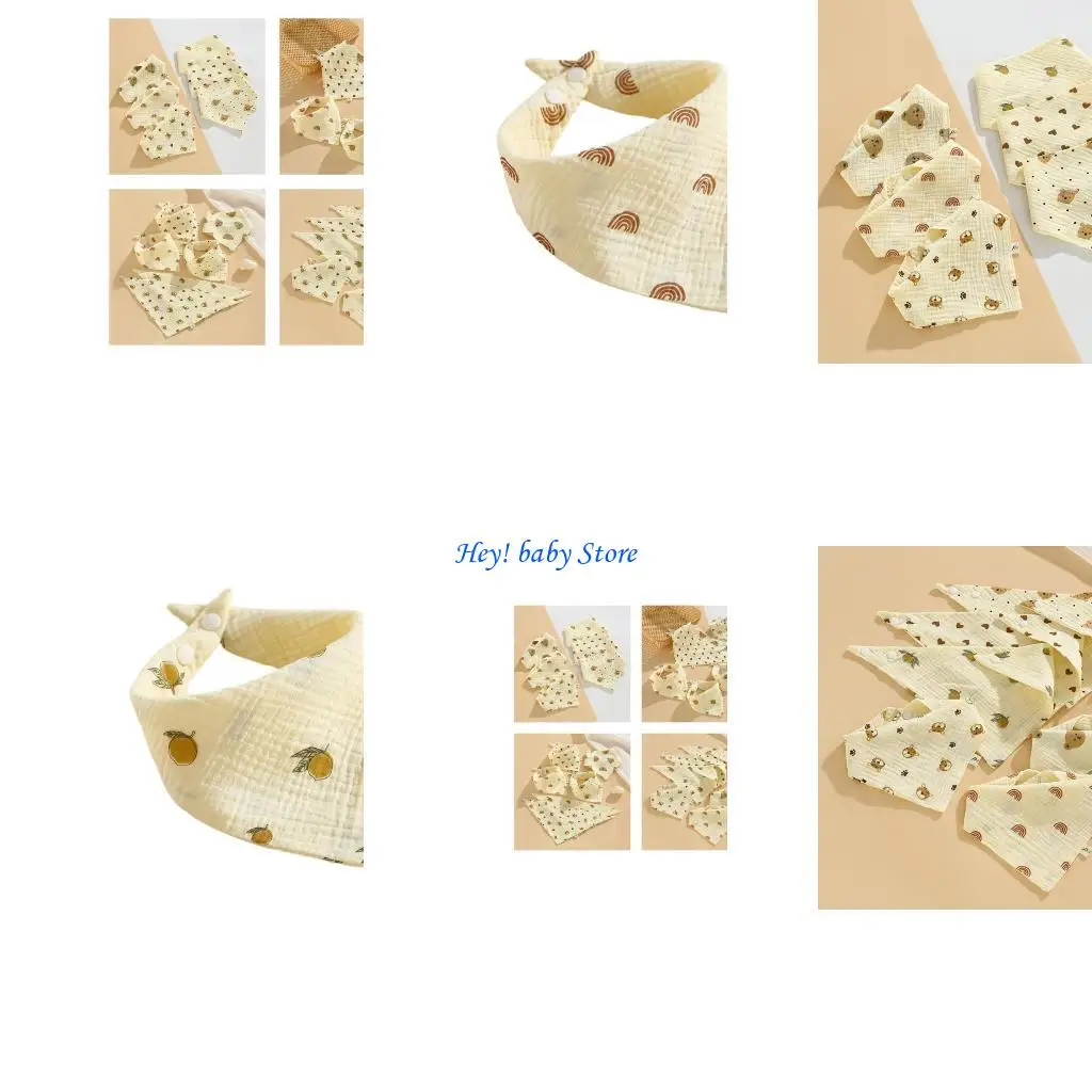 

Q1FE Baby Bandana Dribble Bibs новорожденные нагрудники слюни для слюни для слюни прорезывания зубов