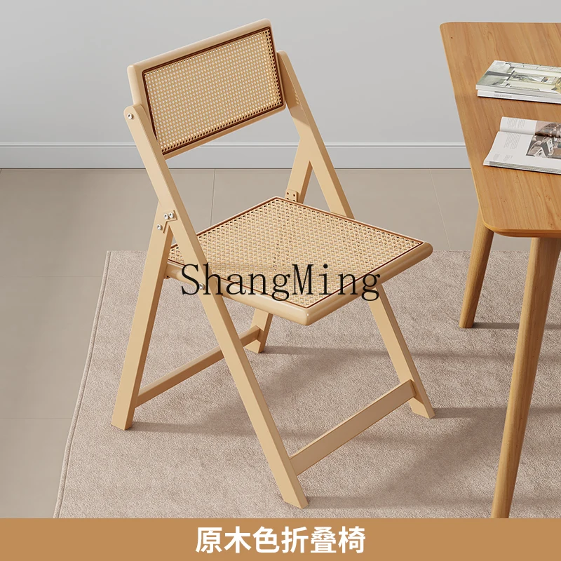 

CL rattan home medieval restaurant chair balcony dining table new Chinese solid wood wind tea folding chair