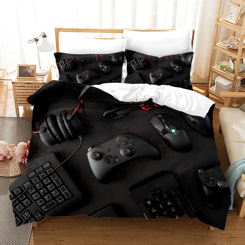 

Gamepad Boys Bedding Set Game Gamer Modern Luxury Duvet Cover Sets Queen King Single Size Comforter Cover 2/3pcs Quilt Cover