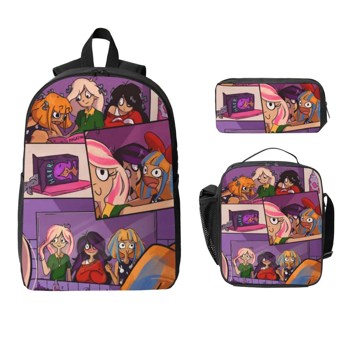 

Набор рюкзаков Ongezellig Mymy Cocos Mayas merch для детей, сумки для ручек, наборы сумок для книг с коробкой для завтрака для школьников, рюкзак