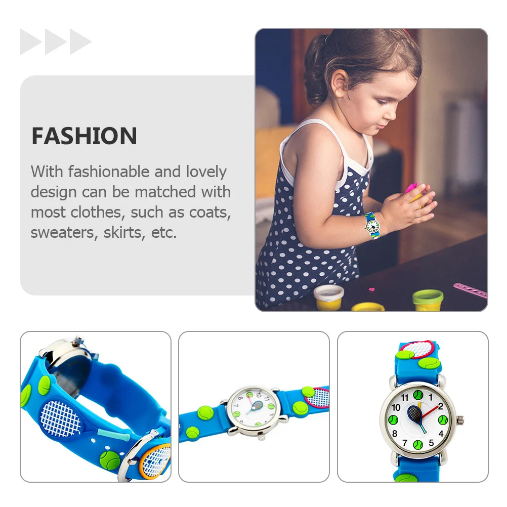 ساعة يد كوارتز بحزام قابل للتعديل بتصميم كرتوني ثلاثي الأبعاد كهدية عيد ميلاد ساعة جميلة #2