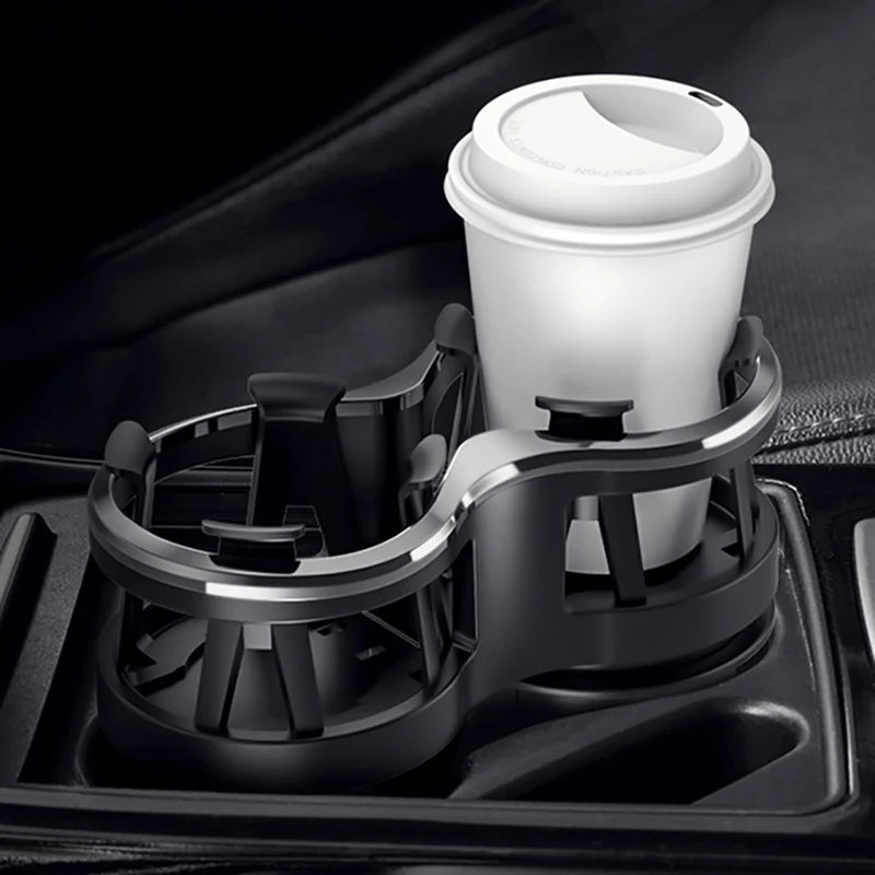 Car Cup Holder 2 in 1 Multifunctional Car Drink Holder Expander Adapter with Adjustable Base for Most Flask and Bottles