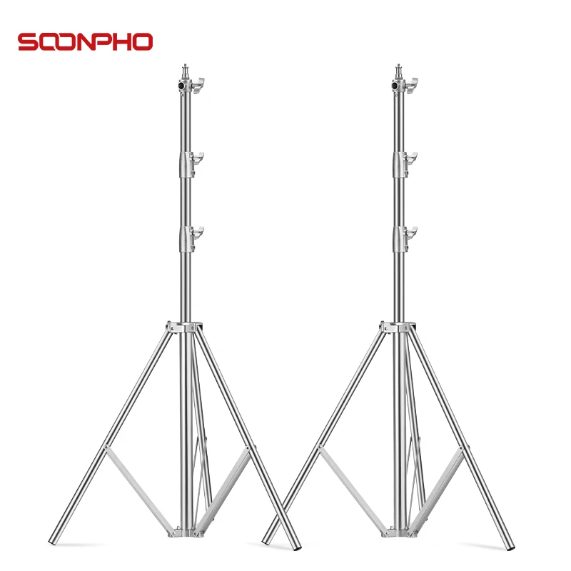 

Штатив для освещения из нержавеющей стали 200/280 см, нагрузка до 10 кг, сверхпрочный, большой, прочный металлический штатив для фотосъемки