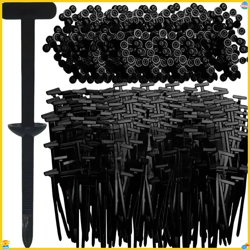 100 قطعة النايلون العالمي رباط للكابل مشبك الثقيلة الذاتي قفل البريدي العلاقات حامل مع دبوس السحابات جسم السيارة الأشعة فوق البنفسجية مقاومة Zipties