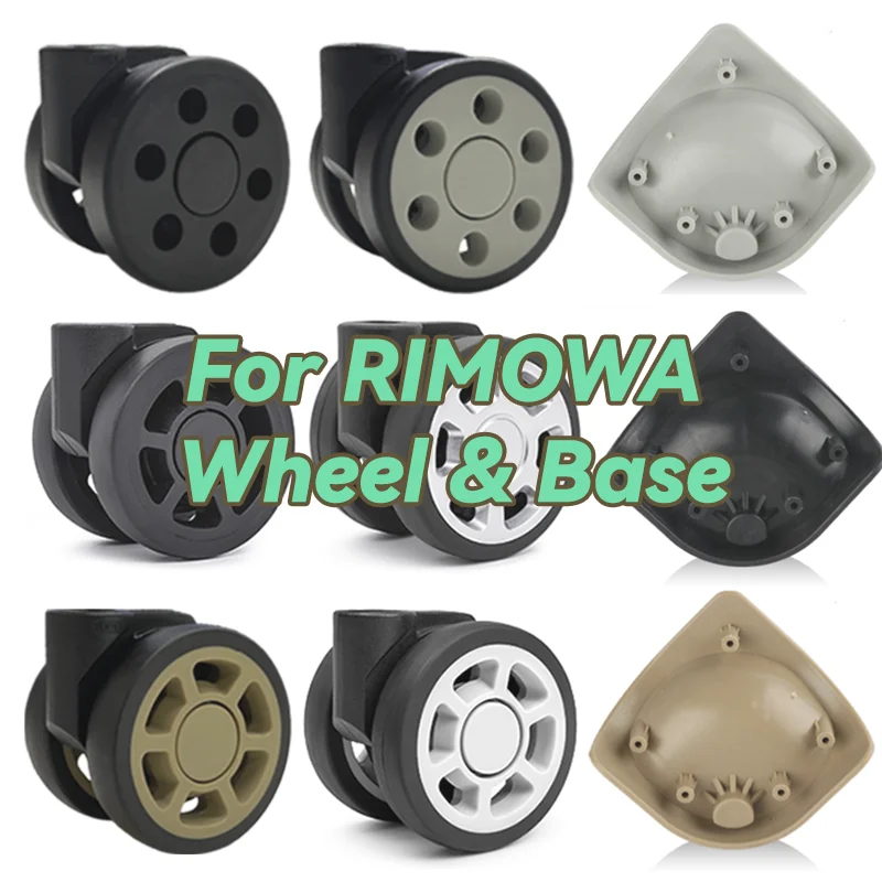 For Rimowa 50mm Wheels Trolley Travel Box Replacement Wheel Luggage Pulley Wear-resistant Pull Rod Box Roller Maintenance Wheel