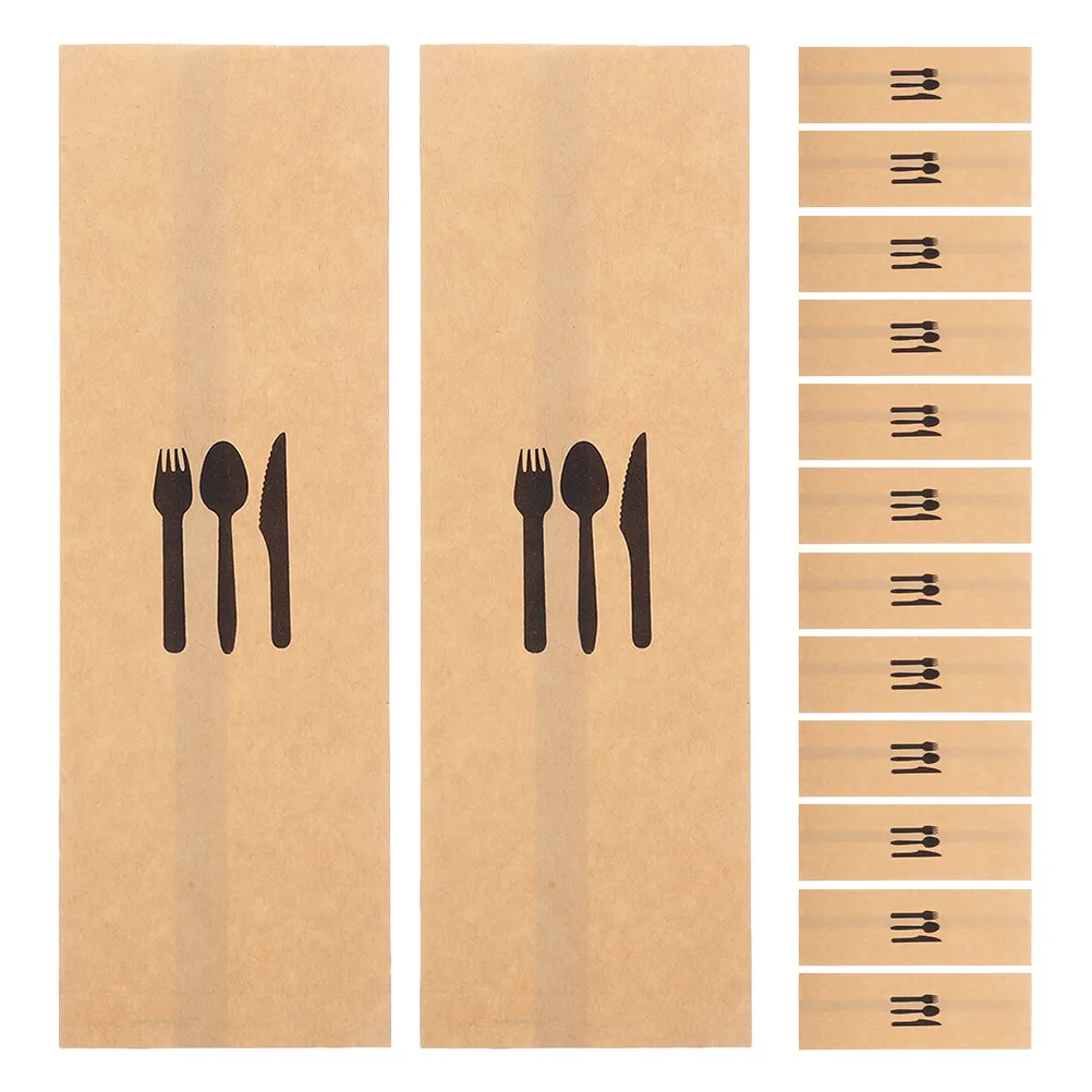 300 pcs Greaseproof Food Paper Sandwich Sheets 100 pcs Wrapping Halloween Christmas New Year Cutlery Paper Bag Brown