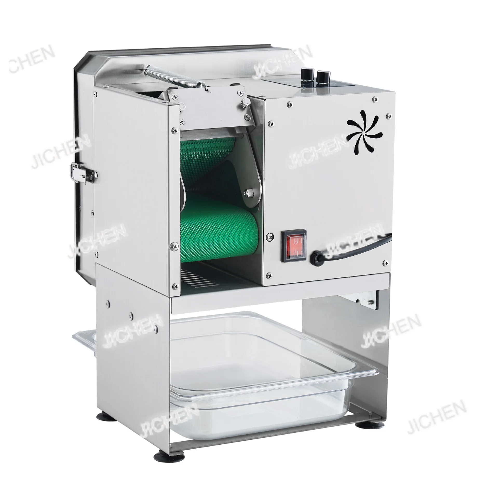 Multifunktionaler Gemüseschneider, kommerzielle Maschine, Sauerkraut-Schneid- und Schneidemaschine für Pfefferring