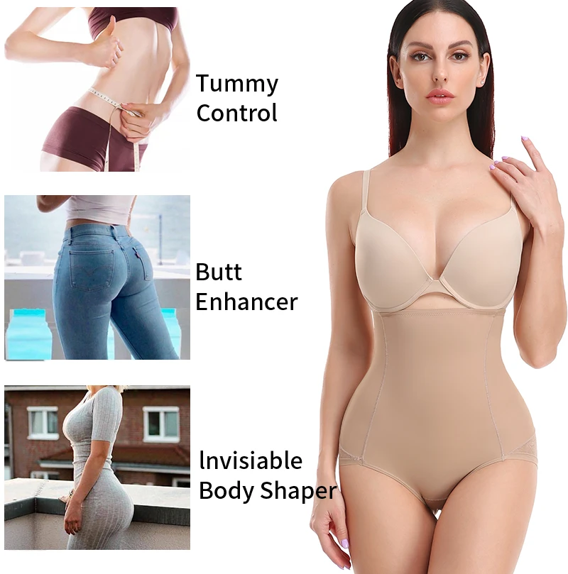 Women High Waist Control Panty Tighten Abdomen Tummy Control Underwear Shapewear Binders and Shapers