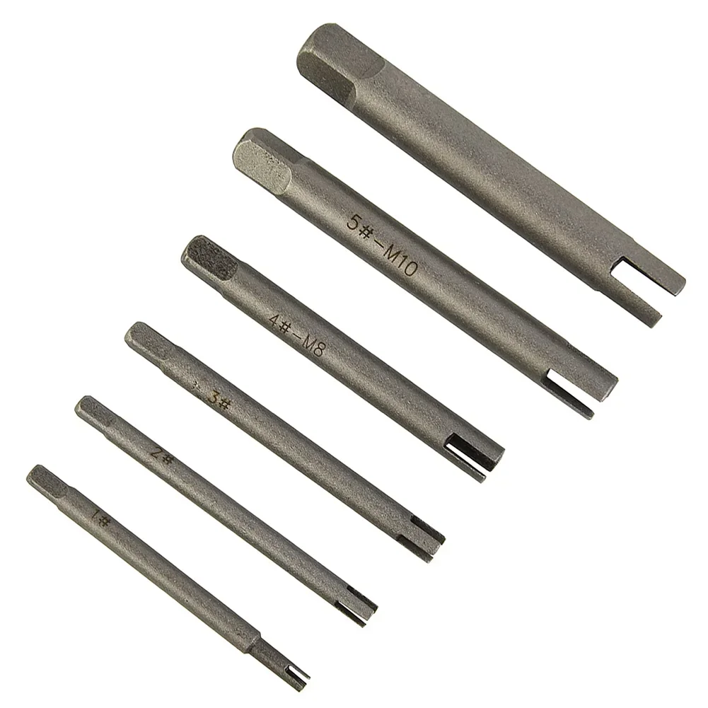 

Dies Screw Tap Extractor Metalworking Hand Tools Workshop Equipment 6pcs Alloy Steel Broken End Tap Extractor High Quality