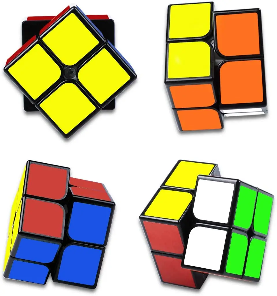 Cubo de velocidad 2x2x2 QiYi Toys Qidi 2x2 Speed Cube Magic Puzzle Cube Negro
