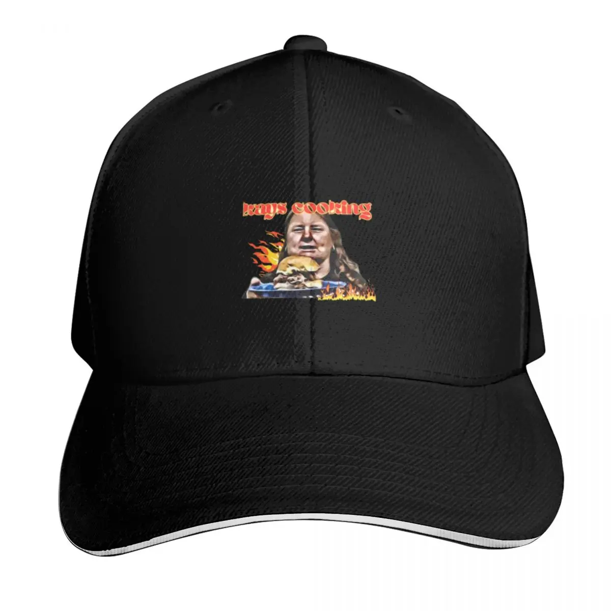 Kay's Cooking - I'm Back Cooking Again Baseball Cap Strapback Dad Hat Six Panel Structured Crown Sun Protection UPF 50+