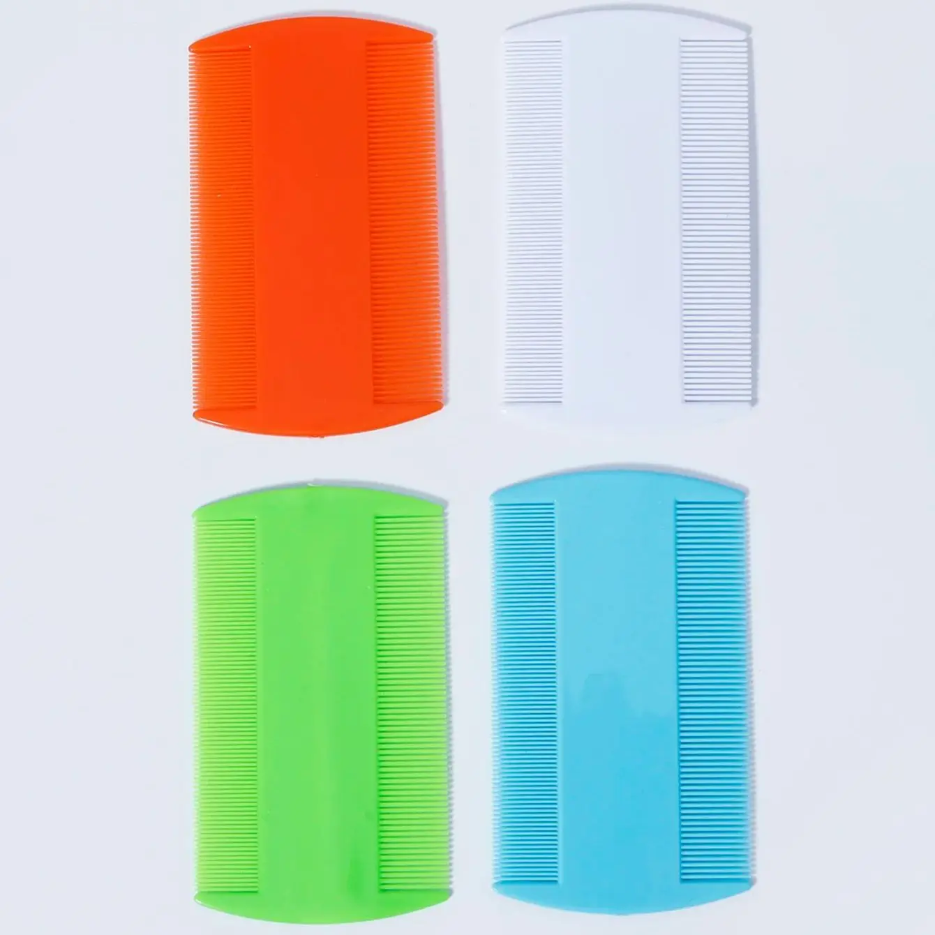 4pcs Double sided fine tooth comb set, suitable for home hairdressing, hair salons, anti-static,special for real hair wigs