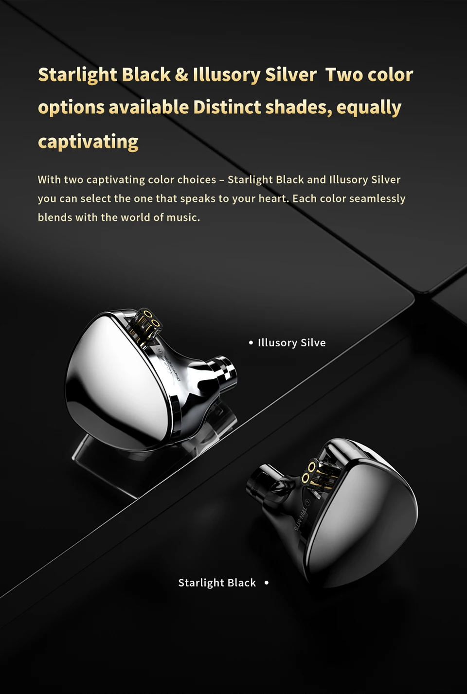 TRN MT5 Earphones Dual Dynamic Driver In-Ear Monitors Headphones