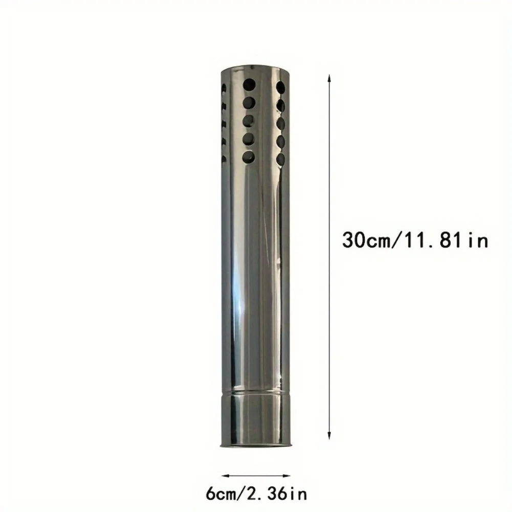 

Портативный дымоход для печи, комплект для кемпинга и приготовления пищи на открытом воздухе, из нержавеющей стали, искробезопасный, для отверстия печи 6 см