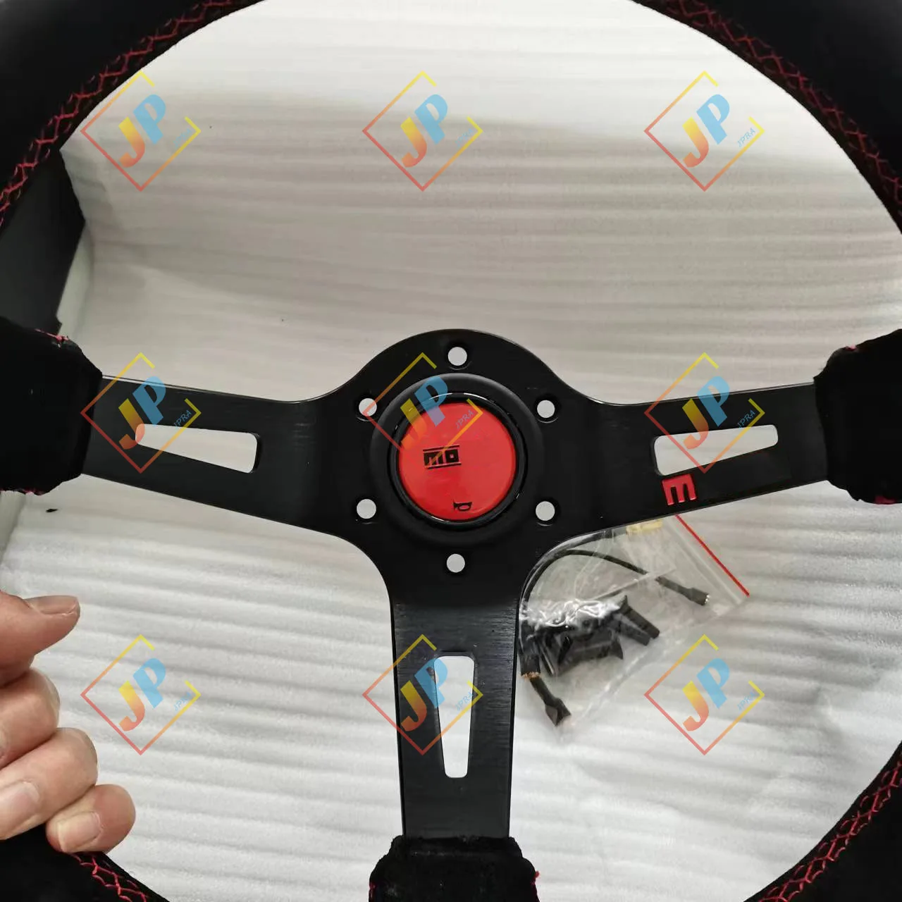 13Inch Suede Racing Steering Wheel Car Drift For Deep Dish 320MM