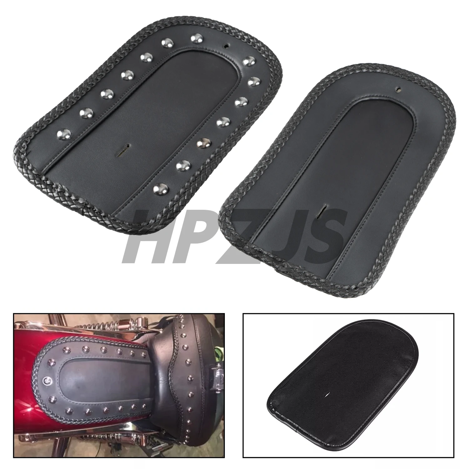 

Motorcycle PU Leather Solo Seat Rear Fender Bib Black For Harley Sportster 883 Low Police XL883LP XL883L XL1200 2004-2021