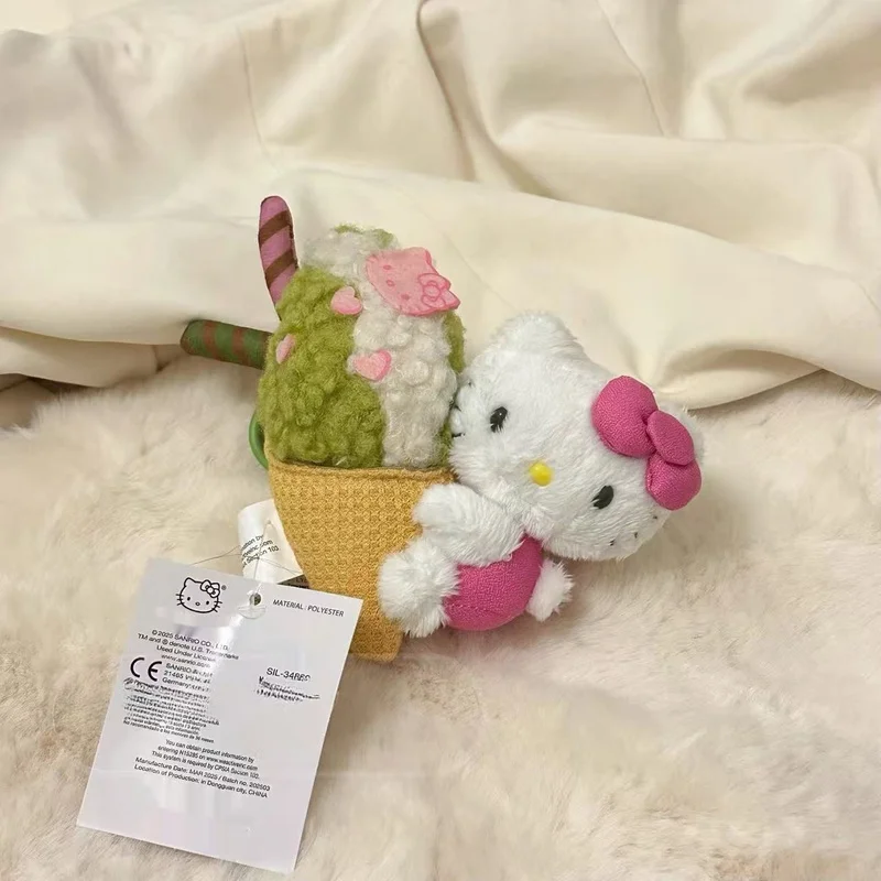 Matcha Cartoon Kt Cat Donut Macaron Ice Cream Plush Doll Pendant Backpack Decoration Cartoon Plush Pendant Cute Little Gifts