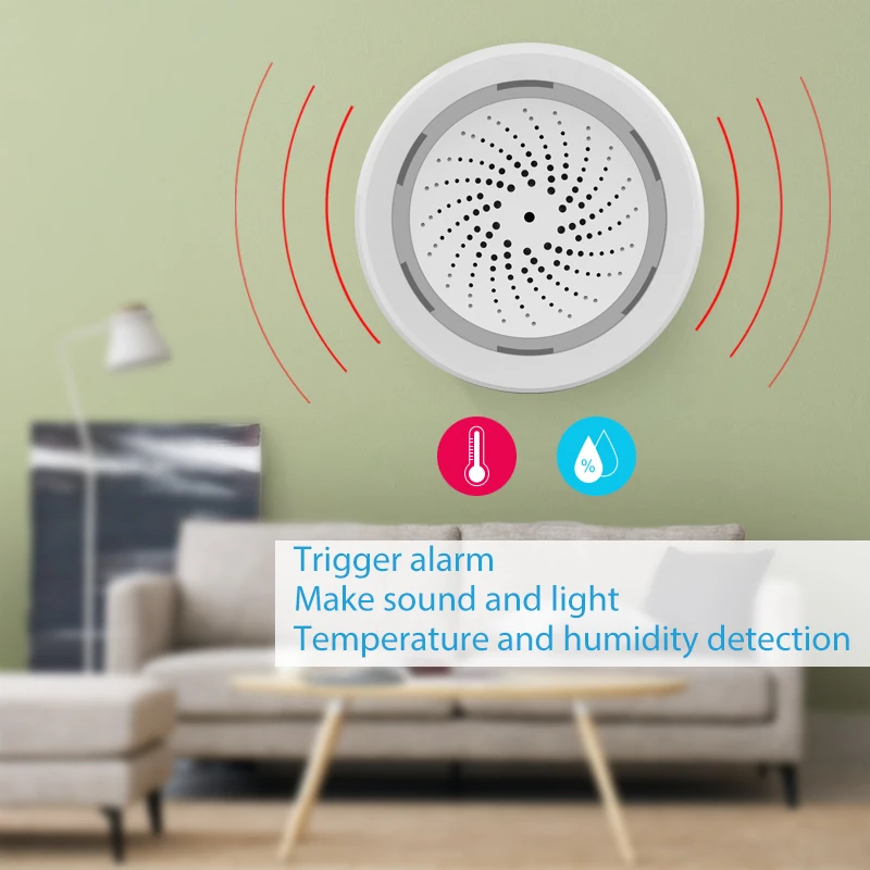 Hot selling Wireless tuya smart safety security home alarm siren