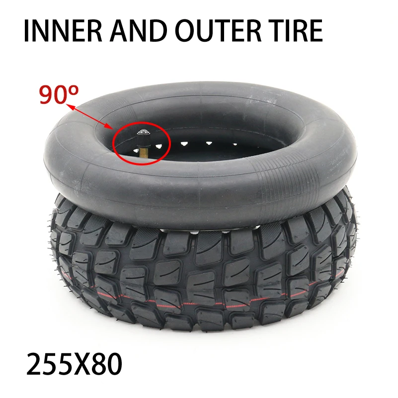 80 / 65-6 255x80 electric scooter off road tire 10x3.0 inner and outer tires, suitable for speed grace 10 zero 10x KuGoo M4 image 3
