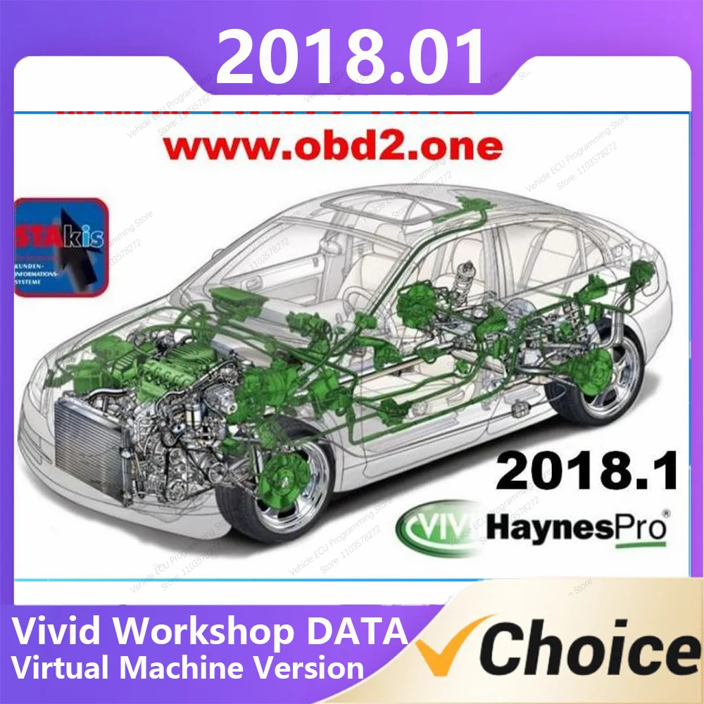 Latest version 2024 Software Vivid Workshop DATA 2018.01 Virtual Machine Diagnostic Repair adjustment data fault codes -25%