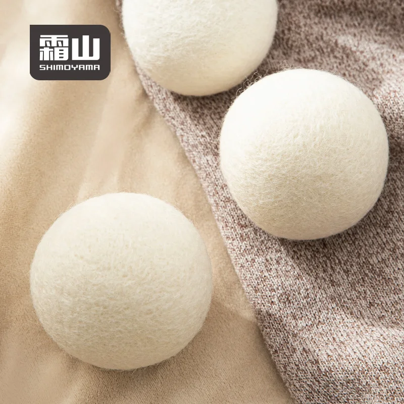 

SHIMOYAMA 7cm Wool Balls for Dryer Natural Laundry Balls for Dryer Reusable Organic Wool Dryer Balls
