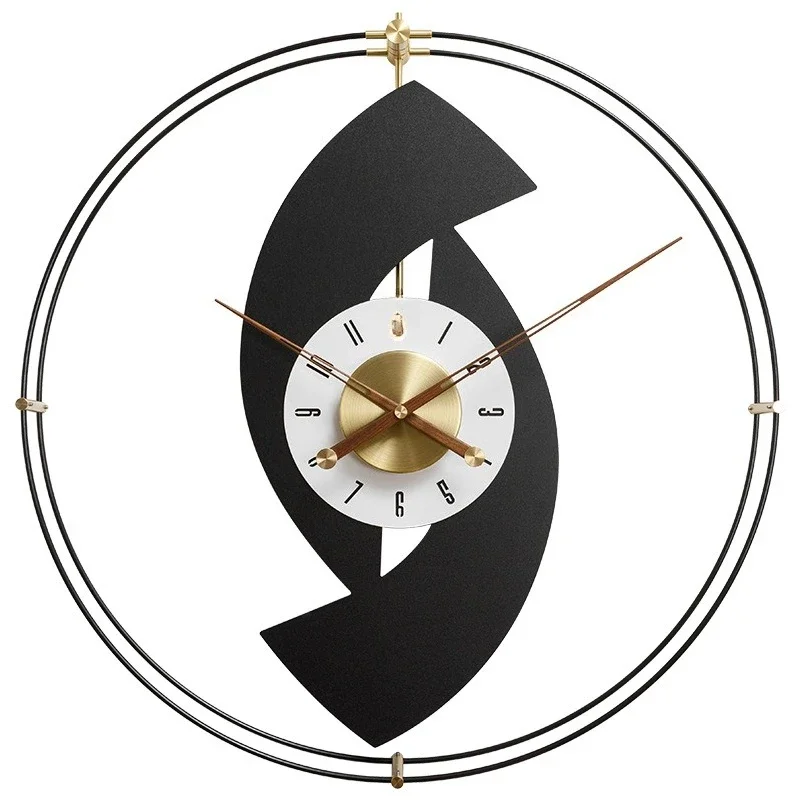 

Dining room decorative painting clock living room light luxury high-end clock