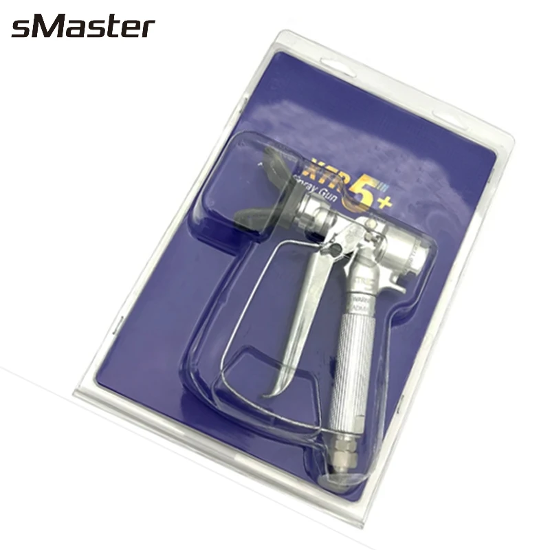 

sMasyer XTR5 and XTR 7 Airless Spray Gun for 500 Bar Spraying Paint Jobs Round Handle, 4-Finger Trigger