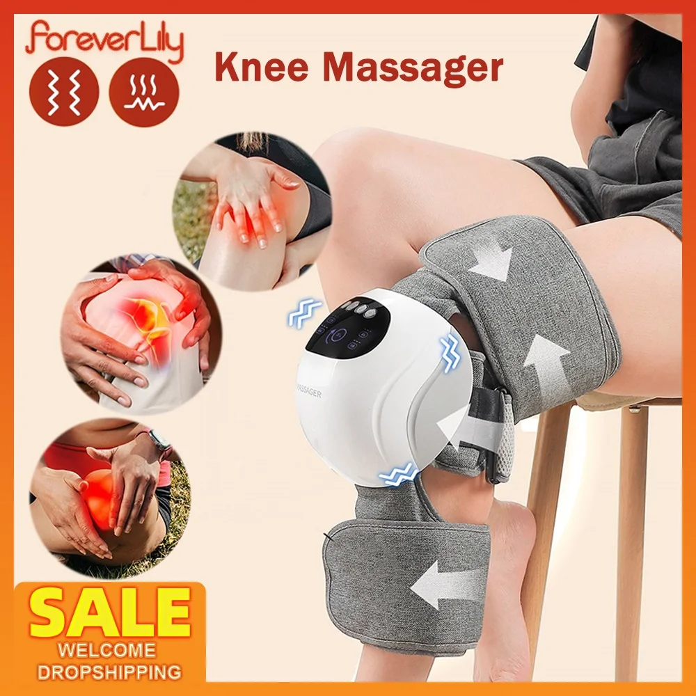 

Hot Compress Knee Massager 3D Airbags Kneading Knee Cold Legs Therapy Massage Machine Reduce Joint Pain Relieve Muscle Soreness