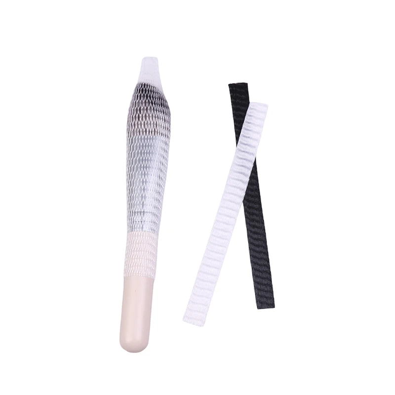 20 Stuks Mesh Flexibele Netbeschermers Bedekken Schede Schoonheid Witte Cosmetische Make-Up Borstels Bewaken Make-Up Gereedschap