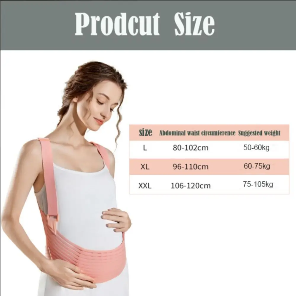 High Quality Adjustable Prenatal Support Belt Ultra-thin with Shoulder Maternity Belly Bands Breathable Abdominal Belt