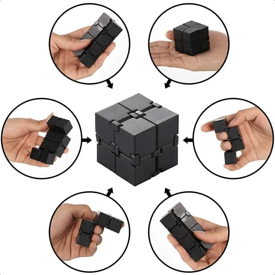 Infinity Cube Sensory Fidget Toy EDC Fidgeting Game for and Adults Cool Mini Gadget Best for Str and Anxiety Relief and Kill Ti