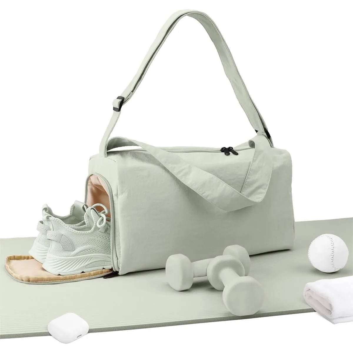 Lightweight Women's Gym Bag with Shoe Compartment