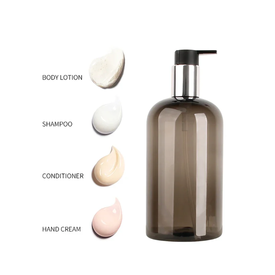 250/500ml Large Capacity Dispenser Bottle Liquid Lotion Shampoo Soap Press Bottles Hotel Travel Refillable Portable Bottle