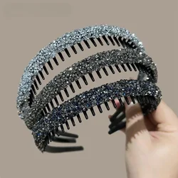 Women Rhinestones Antislip Hairband For Women Sweet Hair Decorate Crystal Headband Hair Band Hoop Fashion Hair Accessories