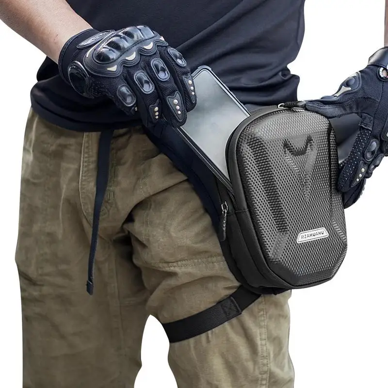 Thigh Bag Outdoor Hard Shell Thigh Drop Leg Bag For Men With Leg Strap Multipurpose Motorcycle Ride Cross Body Thigh Pouch For