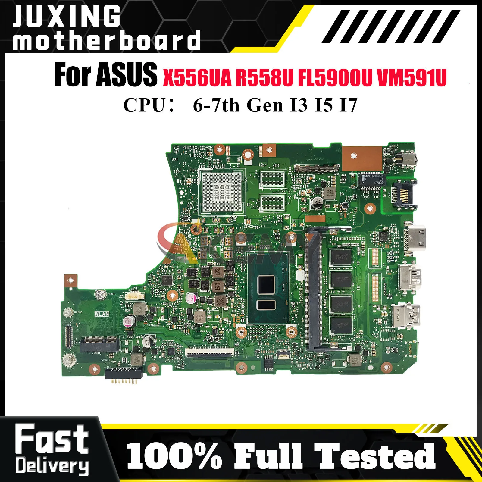 

Материнская плата X556UA для ноутбука ASUS VM591U X556UF X556URK X556UJ FL5900U X556UQK X556UQ X556UV X556U R558U, материнская плата I3 I5 I7 CPU