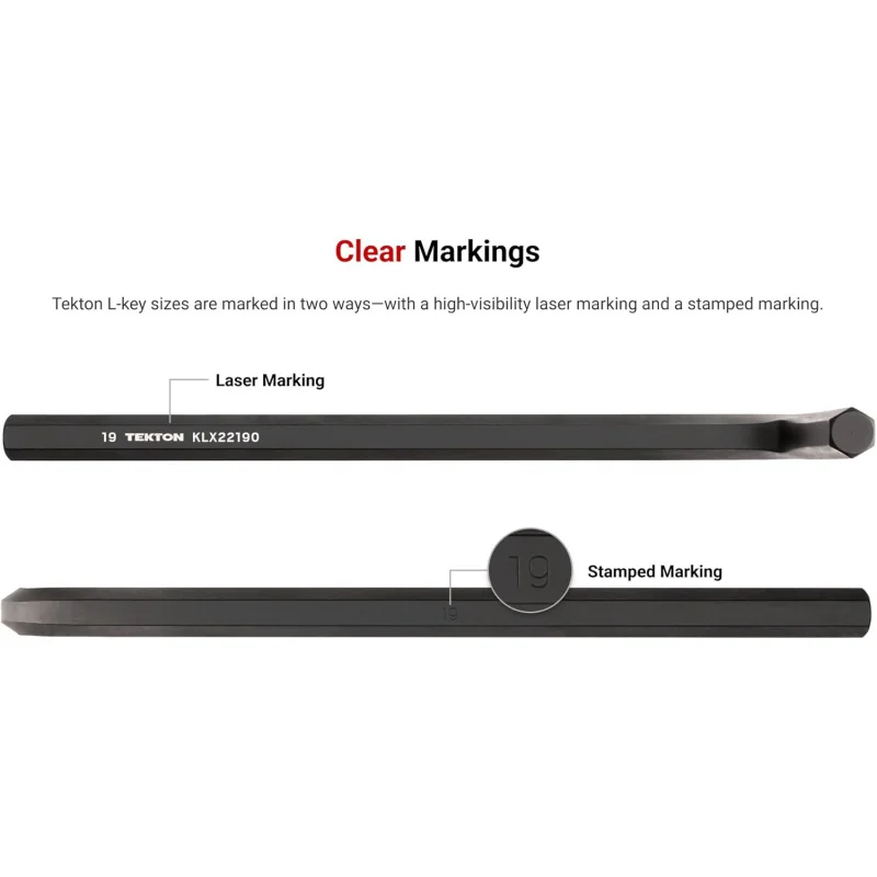 L sextavado de extremidade plana de 3/32 polegadas- |   KLX12094